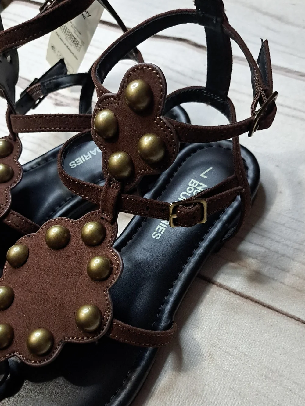 Brown Studded Gladiator Sandals Size 7